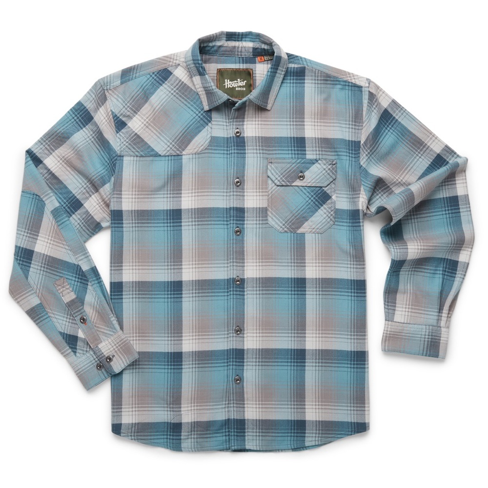 Howler Brothers Men’s Harker’s Flannel in Cavern Plaid Fine Morning